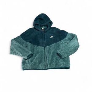 Nike Teal Fleece Zip-Up Hoodie